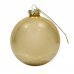 Χριστουγεννιάτικη Γυάλινη Μπάλα Χρυσή (8cm)